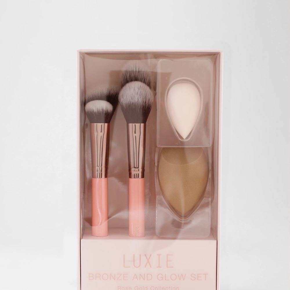 LUXIE BRONZE AND GLOW SET- Rose Gold Collection